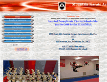 Tablet Screenshot of mountainkarate.com